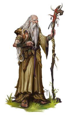 Resultado de imagen para older druid pose art old man