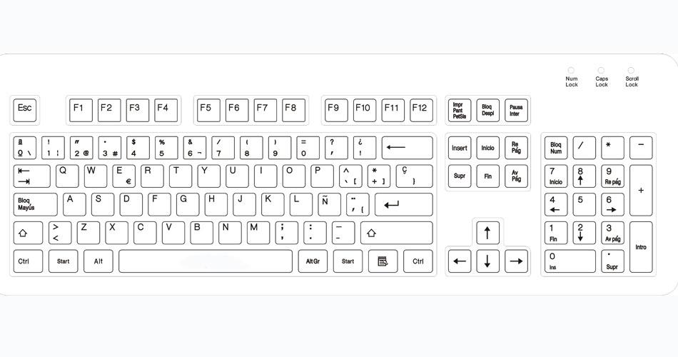 Resultado de imagen para spanish keyboard layout