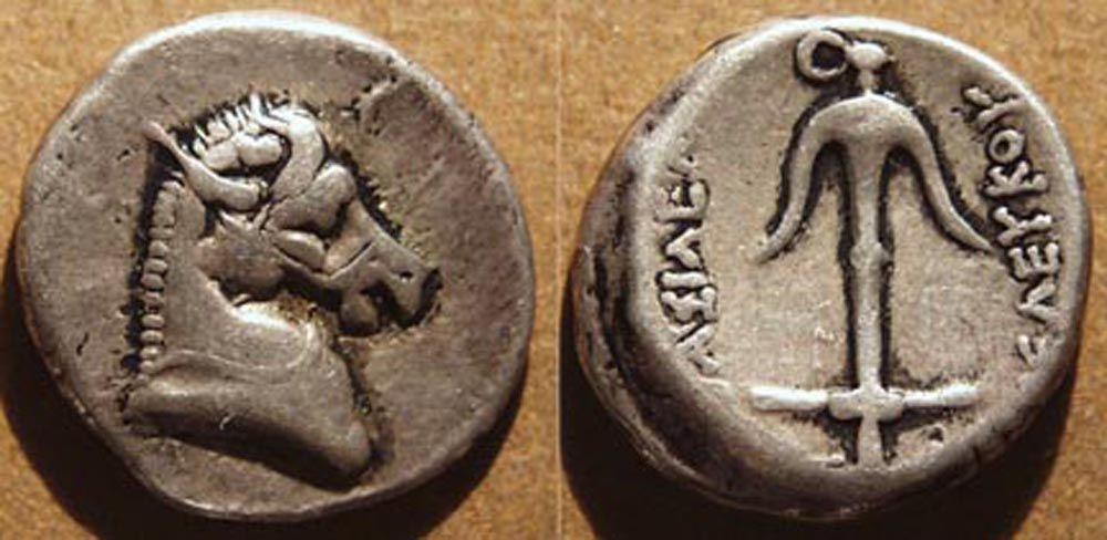 Bactria: Seleucid Seleucos I Silver drachm, c. 290 BCE Weight:4.22 ...