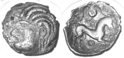 Iceni coin. Norfolk, England