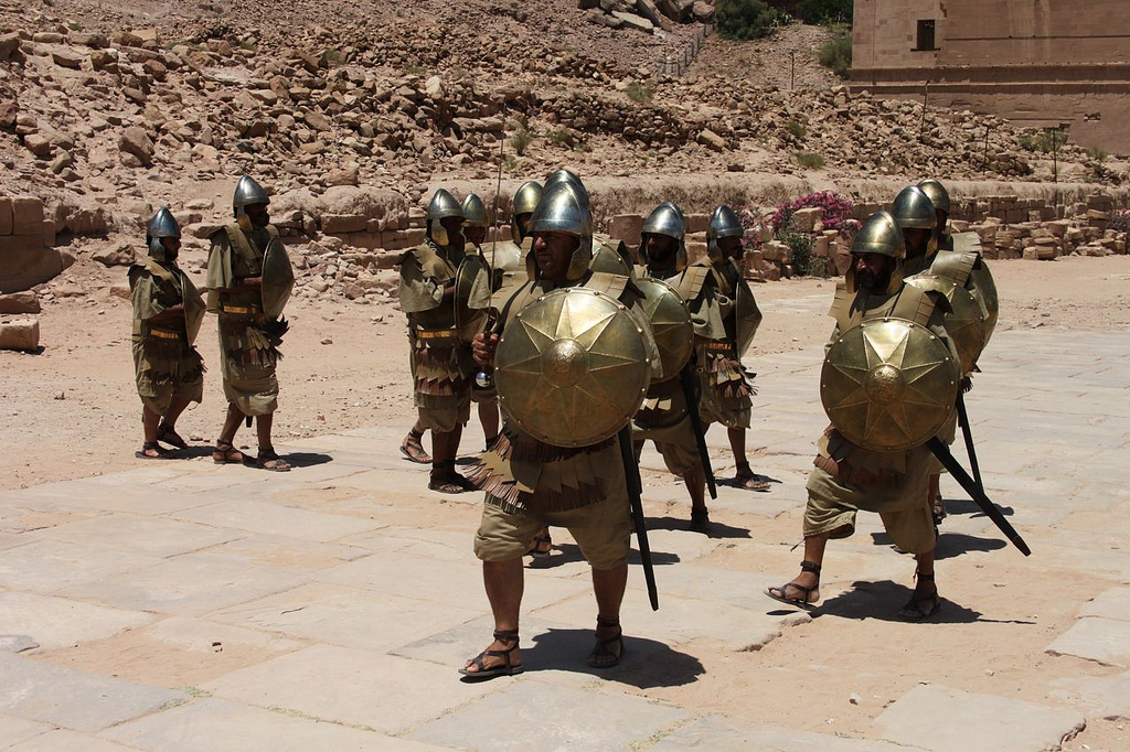 The Nabatean army goes to war