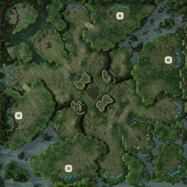 Resultado de imagen para temple sc2 map