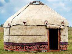 Felt yurt: Hunnic or Mogolian designs. | Yurt construction, Yurt, Tent