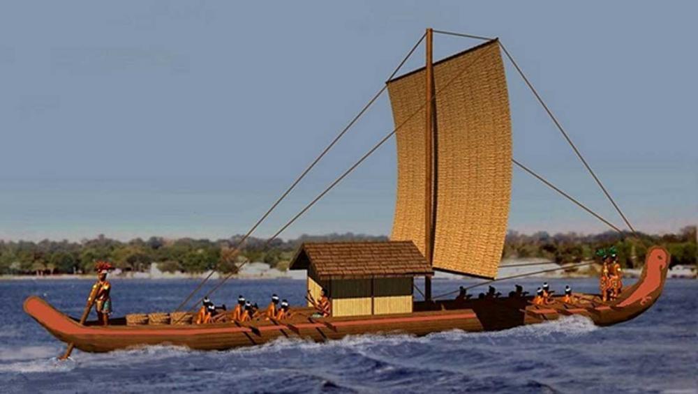 A Chontal Maya sea craft.