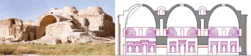 The Zoroastrian temple and palace of Ardeshir, Sassanid period ...