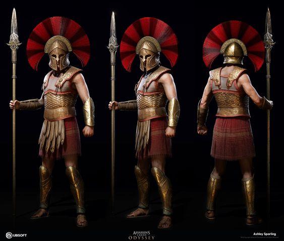 ArtStation - Spartan Commander - Assassin's creed odyssey, Ashley Sparling
