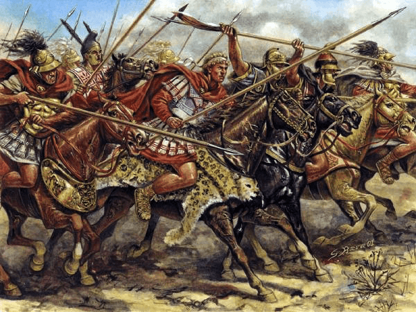 Batalla de Issos 333 AC, Alejandro y los compaÃ±eros se dirigen contra Dario