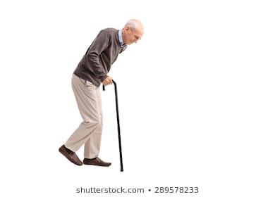 Resultado de imagen para skinny old man back cane walk
