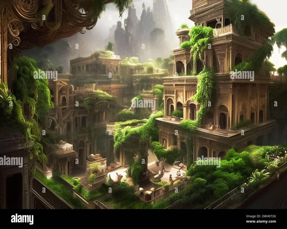 depiction-of-the-hanging-gardens-of-babylon-one-of-the-seven-wonders-of-the-ancient-world-2MH072K.jpg